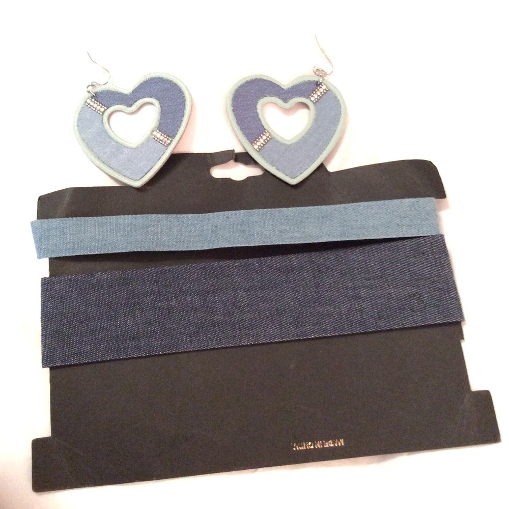 2pcs Demin Choker Necklace